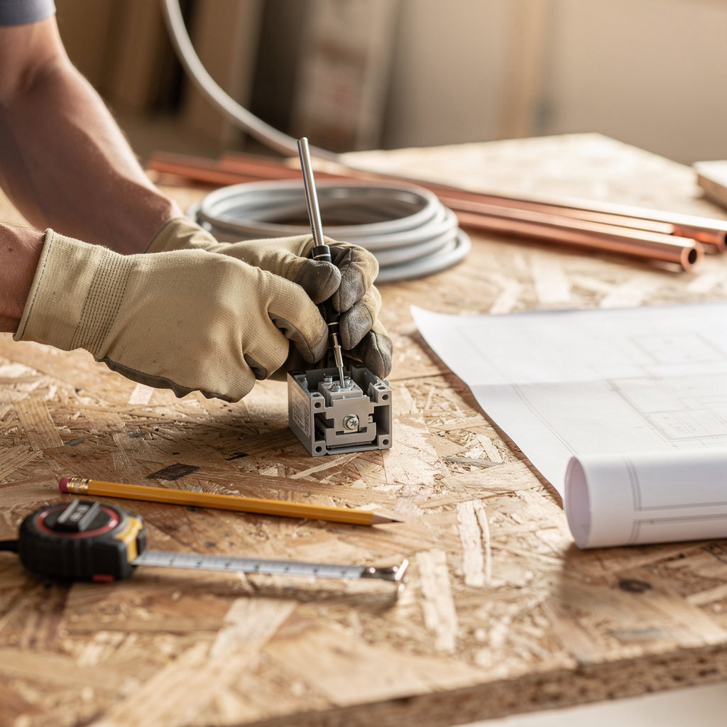 Brikho Construction & Developments Inc team working on a modern construction project in San Diego